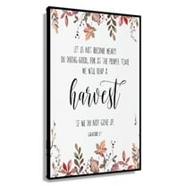 Galatians 6 9 Reap A Harvest Bible Verse Print, Printable Wall Art, Autumn Scripture Thanksgiving Day Print Canvas Pictures for Bedroom