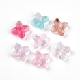 thumbnail image 2 of Transparent Acrylic Beads Quatrefoil Pink 16.8x17x5.8mm Hole: 1.8mm 714pcs/500g, 2 of 4