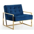 thumbnail image 2 of Meridian Furniture Pierre Navy Velvet Accent Chair, 2 of 5