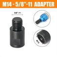 thumbnail image 2 of 2 Piezas M14 una 5/8 Pulgadas-11 Adaptador Amoladora Angular Adaptador Convertidor de Rosca Conector de Eje para Brocas de Diamante, 2 of 5