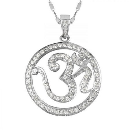 Foreli 0.55CTW Diamond 14K White Gold Necklace