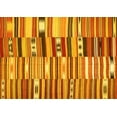 thumbnail image 1 of Ahgly Company Machine Washable Indoor Rectangle Patchwork Yellow Transitional Area Rugs, 3' x 5', 1 of 4