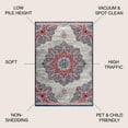 thumbnail image 2 of JONATHAN Y MODERN PERSIAN 4 x 6 Area Rug, Vintage Moroccan Medallion - Navy/Red, MDP103A-4, 2 of 3