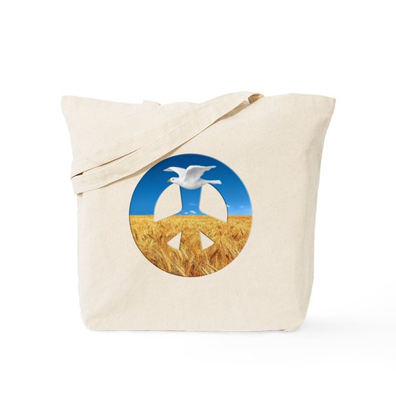 CafePress - Peace In Ukraine - Unisex Canvas Tote Bag, Beige, 1-Piece
