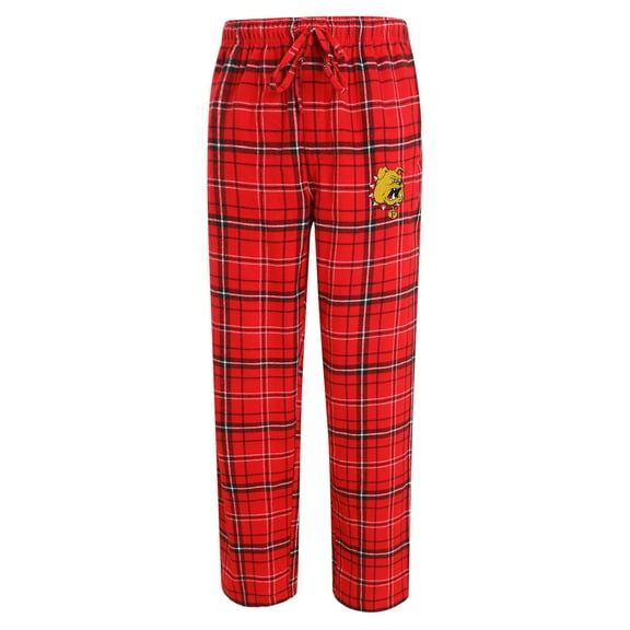 Men's Concepts Sport Red/Black Ferris State Bulldogs Ultimate Flannel Pants