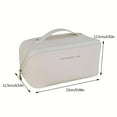 thumbnail image 5 of Lightweight Makeup Bag for Travel Minimalist Toiletry Pouch with Zipper, 5 of 8