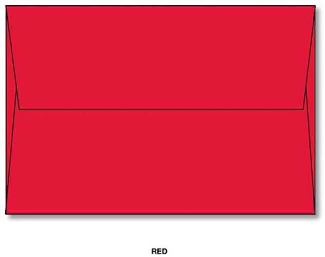 A7 Red Holiday Greeting Card Envelopes 250 Envelopes