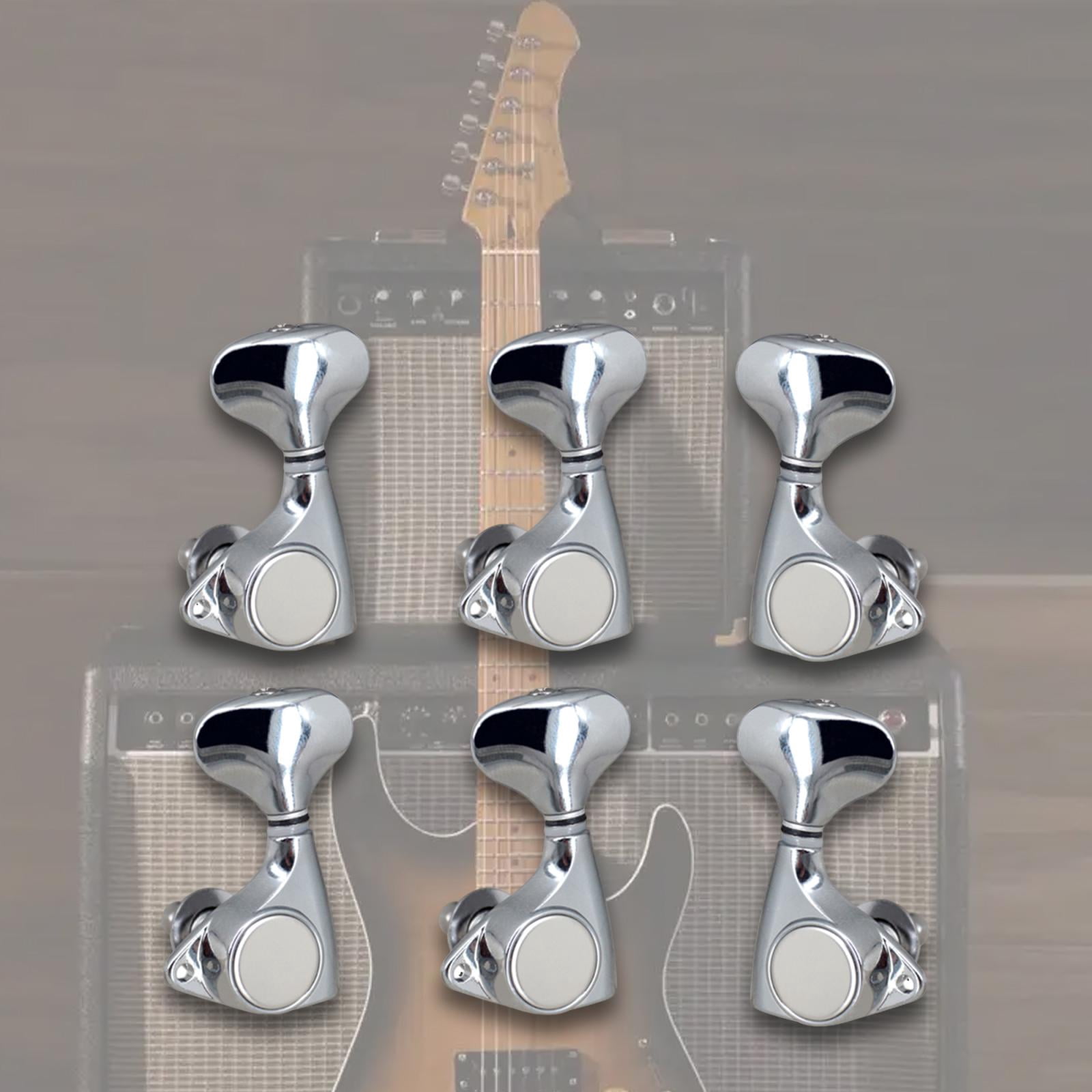 JWQFBC 6 Pieces Guitar String Tuning Pegs 2L and 4R 1:18 Retro Design Parts Lightweight