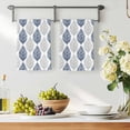 thumbnail image 2 of Navy Blue Grey Leaves Kitchen Towels Set of 4, Summer Tropical Plant Aesthetics Soft Microfiber Dish Towels, Absorbent Quick-Dry Washable Dishcloths for Kitchen Cleaning, Drying Dishes, 18x28 Inches, 2 of 9