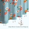 thumbnail image 6 of Pioneer Flower Floral Print Pattern Shower Curtain 84"x72", Bathroom Decorative Shower Curtain Set with 12 Hooks, Waterproof Washable, 6 of 6