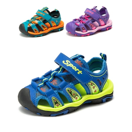 Boys Girls Sport Water Sandals Closed-Toe Outdoor(Toddler/Little Kid/Big