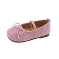 thumbnail image 2 of Viluyesy Girls Mary Jane Flats Elastic Band Bow Closed Toe Soft Sole Round Toe Princess Dress Shoes Pink Size 6.5 Toddler, 2 of 9