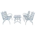 thumbnail image 3 of SAFAVIEH Sophie Outdoor Patio 4 Pc Conversational Set, Antique Blue, 3 of 9