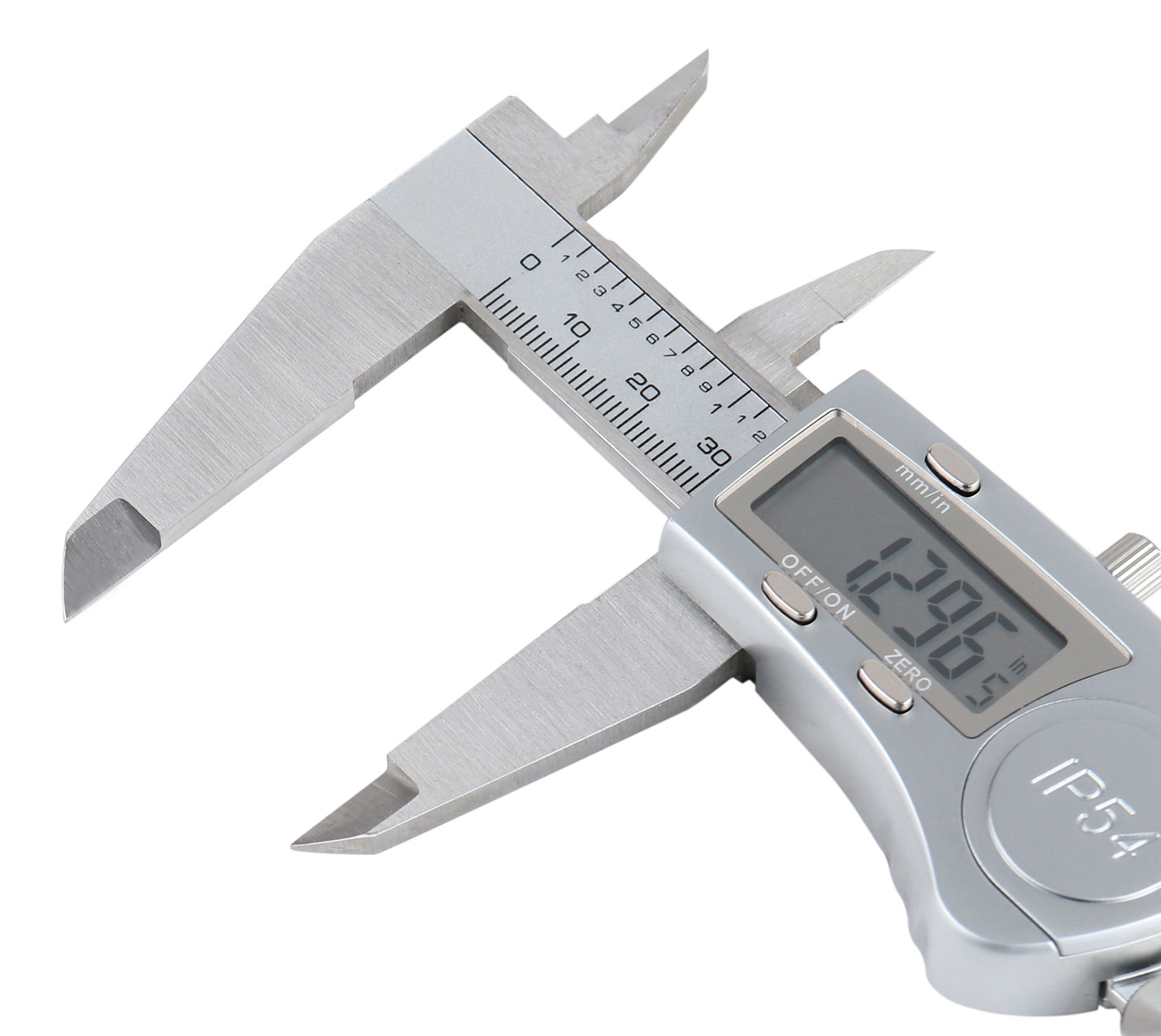 Accusize Digital Caliper, 0-8''/0-200 mm Range by 0.0005''/0.01 mm Resolution, Large LCD, Ip54 Water Resistant, 2015-0200