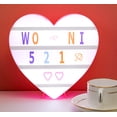 thumbnail image 2 of Cinema Light Box, Light Box with Colorful Alphabet Stickers DIY Light Box Signs Cinematic LED Light Up Light Box for Home Decor, 2 of 9