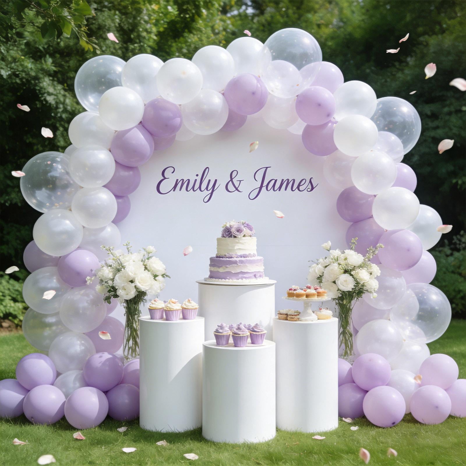 140pcs Latex Balloon Arch Kit, Decorative Balloons in 4 Sizes with Multiple Colors for Company Celebration, Wedding Venue, Birthday Party