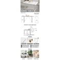 thumbnail image 2 of 55" Minimalist Retro White Dining Table - Modern Kitchen & Dining Room, 2 of 8