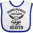 thumbnail image 3 of Inktastic Handpicked for Earth by My Gigi in Heaven with Angel Wings Boys or Girls Baby Bib, 3 of 4