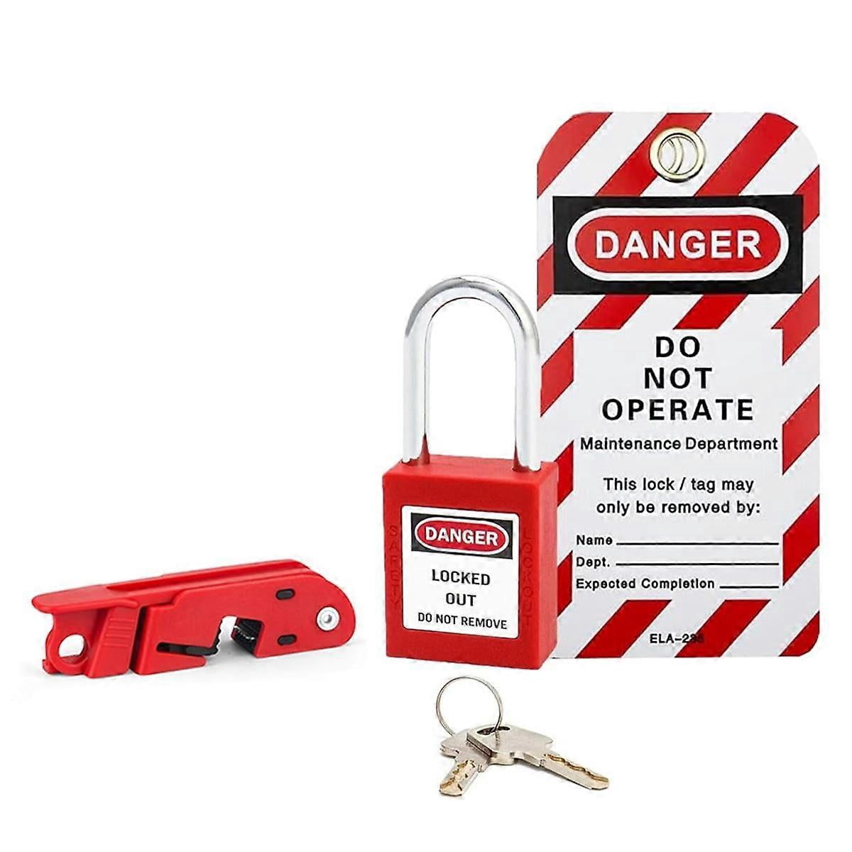 Circuit Breaker Lockout, Breaker Box Lock, 2.9 L X 0.74 W X 0.82 H(Inch ...