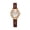 red, variant on Quartz Watch with PU Leather Strap and Metal Dial, Retro Design