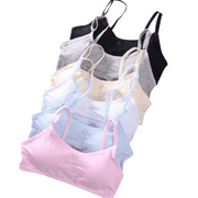 STIBADIUM Big Girls Bras for Teen Girl Wireless Molded Padded Juniors Training Bra 6 Pack