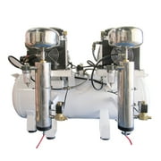 4 HP 20 Gallon 20040DCAD Ultra Quiet and Oil-Free Hot Dog Air Compressor with Air Dryer