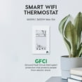 thumbnail image 4 of EconoHome GFCI WiFi Thermostat - Programmable Touchscreen with User-Friendly Floor Heat Control in Fahrenheit and Celsius - Google Home and Alexa Compatible with a Sleek and Attractive 4-Inch Display, 4 of 4