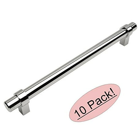 Chrome Contemporary Handle Pulls Cabinet Cosmas 161-192CH Polished Chrome Contemporary Bar Cabinet Handle Pull - 7-1/2