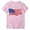 Pink, variant on Sexlip Womens Swimsuit Set Waving Flag Print Cover Up Design Crew Neck Short Sleeve Loose Silhouette Lightweight Fabric for Beach Vacations Red S
