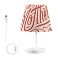 thumbnail image 2 of Mother's Day Flowers and Floral LED Desk Lamp Table Lamp USB Bedside Nightstand Small Lamp for Bedroom Living Room Kids Room, 2 of 8