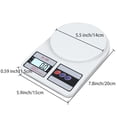 thumbnail image 6 of Vaupan Electronic Scale High Precision Convenient Measuring Tools Weighing Device for Food Powder Medicinal Material, Plastic Digital Kitchen Multifunction Scale Measures in Grams Ounces Use (White), 6 of 7