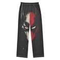 thumbnail image 2 of Wobogo Red and White Mask Long Pajama Pants Bottoms Soft Sleepwear with Pockets, 2 of 9