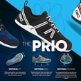 thumbnail image 3 of Xero Shoes Prio - Men's Minimalist Barefoot Trail and Road Running Shoe - Fitness, Athletic Zero Drop Sneaker Black/White, 3 of 8