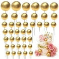 thumbnail image 1 of Bearachild Paquete de 40 adornos para cupcakes, globos de bolas brillantes, cubiertas para pasteles, decoración ligera y bonita para hornear, Kits de decoración para fiestas, 1 of 6