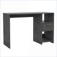 thumbnail image 6 of Desks, 43.3” Wide Compact Computer Desk with Drawer & Shelves | Grey Engineered Wood, 6 of 9