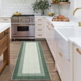 thumbnail image 3 of Modern Abstract Area Rug, Machine Washable Non Slip Low Pile Carpet, Soft Stain Resistant Printed Mat for Living Room Bedroom Dining Room, Brown Green Black Gray, 3 of 7