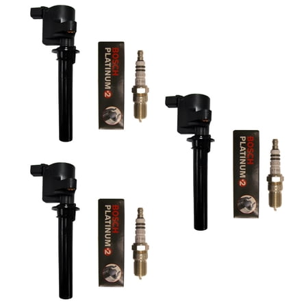 AD Auto Parts Ignition Coil Pack – 3 7805-1158 Ignition Coils + 3 4304 Spark Plugs For 2005-08 Ford & Mercury