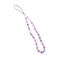 thumbnail image 2 of Correa de cuentas para teléfono, accesorio para teléfono móvil, llavero decorativo, cadena para teléfono, cordón para la muñeca para mochila, bolso, Púrpura, 2 of 8