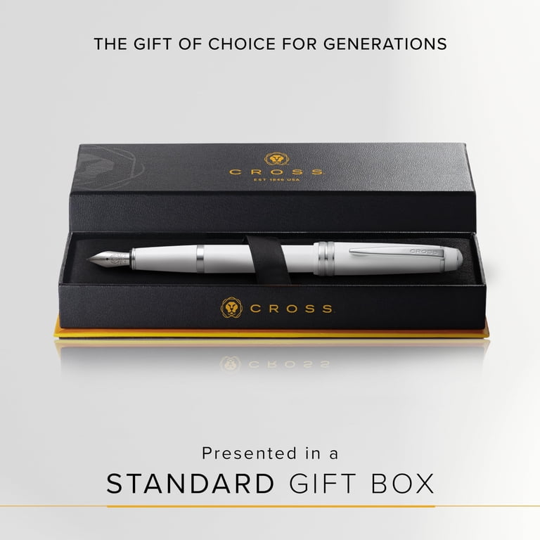 Cross Bailey Light Polished Resin Refillable Fountain Pen, Medium Nib