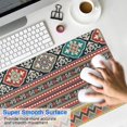 thumbnail image 4 of Long Mouse Pads for Desk,Orange Paisley Pattern Desk Mats on Top Of Desks, Desk Mouse Pad Extra Large with 3mm Non-Slip Base and Stitched Edge for Gaming,Office,Work,Home 31.5"x11.8", 4 of 6