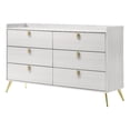 thumbnail image 1 of ACME Zeena 6-Drawer Wooden Dresser in White, 1 of 5