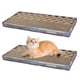 thumbnail image 1 of 2 Tablas rascadoras para Gatos de cartón Ondulado 45 x 22,5 x 3 cm, cartón rascador para Gatos, con Hierba gatera, Alfombrilla para rascar Gatos, Muebles para Gatos para Pared y Esquina, función 2 en, 1 of 7