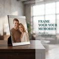 thumbnail image 4 of Unique Bargains Metal Picture Frame Premium Memorial Photo Frame Vertical Silver 4" x 6", 4 of 7