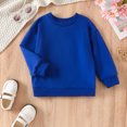 thumbnail image 2 of Vedolay Sweatshirt Fashion Hoodies for Girls Long Sleeve Pullover Oversized Sweatshirts with Pocket,Dark Blue 12-18 Months, 2 of 5