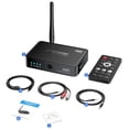 thumbnail image 5 of Bluetooth 5.4 Audio Receiver Adapter, 3 in 1 Wireless NFC to RCA Stereo Audio Amplifier Adapter with Remote Control, Audio Adapter for Home Stereo/Speakers,Supports RCA,3.5 mm AUX,USB,TF Card,NFC, 5 of 9