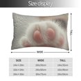 thumbnail image 2 of Salouo Raindrop Kitten Paw Pattern Pillow Cases,1PC Pillow Covers with Envelope Closure Decorative Pillow Case for Bed Couch,Pillows Not Included-16"x24", 2 of 6