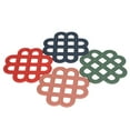 thumbnail image 2 of 4Pcs Silicone Trivet Pad Hollow Heat Resistant Slip Resistant China Knotted Trivet Pot Mat for Kitchen Table, 2 of 14