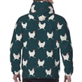 thumbnail image 3 of Bingfone Funny Chicken Men's Drawstring Hoodie Long Sleeve Pocket Sweatshirts-Medium, 3 of 6