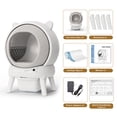 thumbnail image 6 of HLR 70L Smart Automatic Self-Cleaning Cat Litter Box, APP Control/Integrated Safety Protection, Cat Ears Design, White, 6 of 11