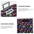 thumbnail image 3 of Kdxio colorful mushroom Skull Pattern Luggage Cover for Travel,Elastic and Durable,Fits 18-32 Inch,Anti-Scratch Suitcase Protector-No luggage included, 3 of 5